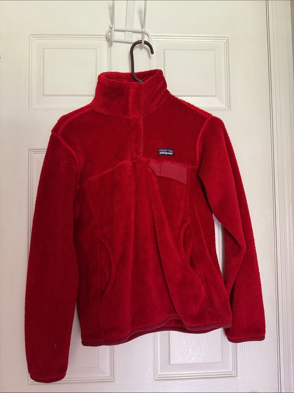 Patagonia Red Fleece Pullover Jacket